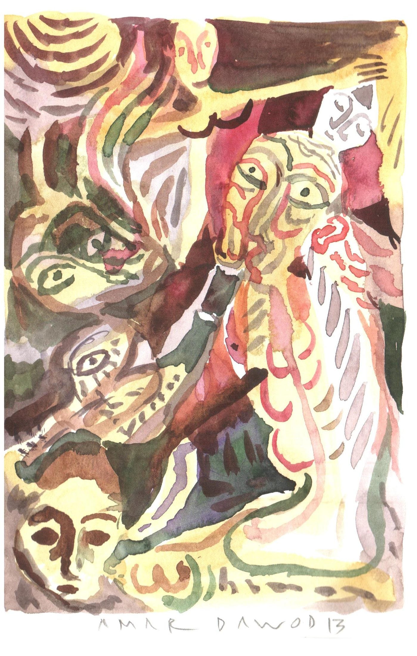 Amar Dawod Iraq/Sweden - Untitled 71 original artwork available at marsoum art collective