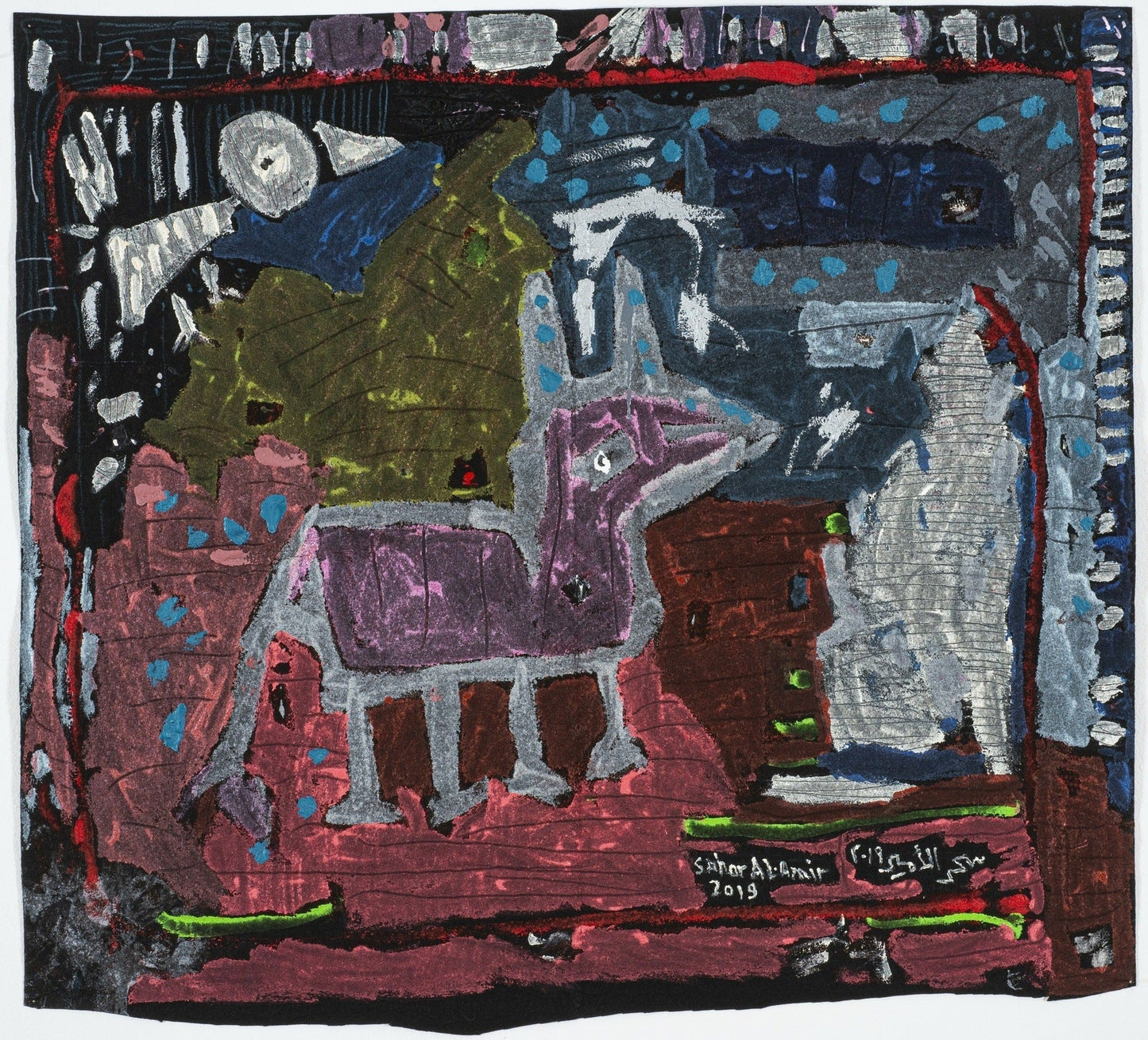 Sahar Al-Amir Egypt Shelves 6 2019 original artwork available at marsoum art collective