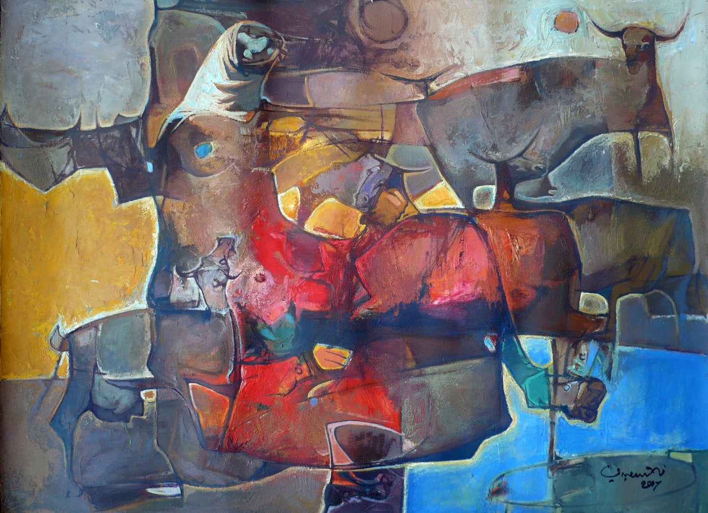 Falah Al Saidi - Untitled 4 original artwork available at marsoum art collective