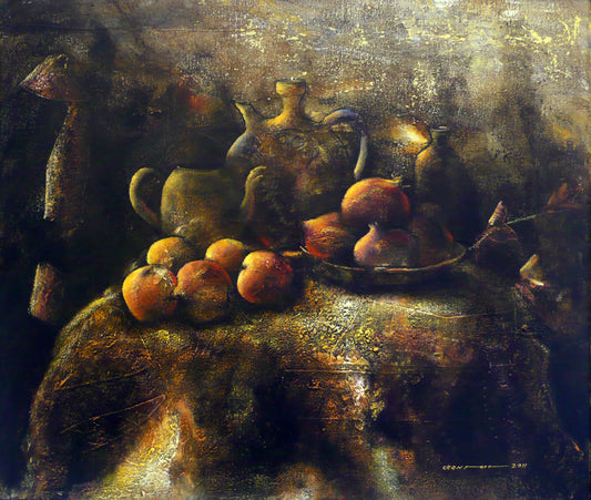 Hammoud Chantout Syria/France - 2 طبيعه صامته original artwork available at marsoum art collective