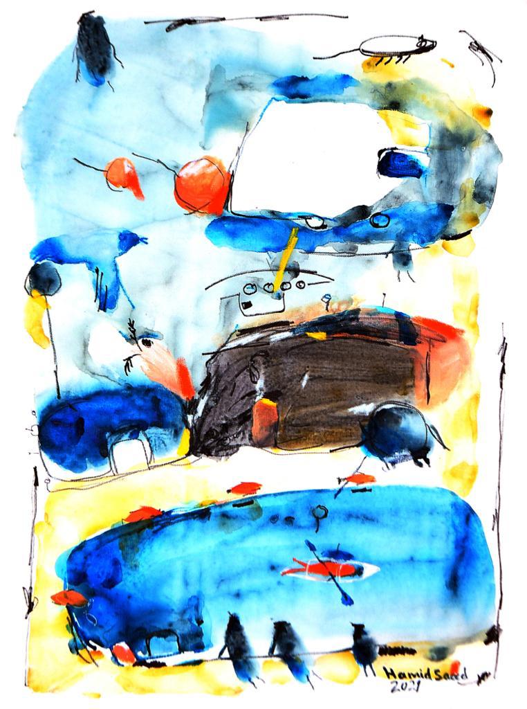 Hamed Saeed Iraq - Untitled 34 original artwork available at marsoum art collective