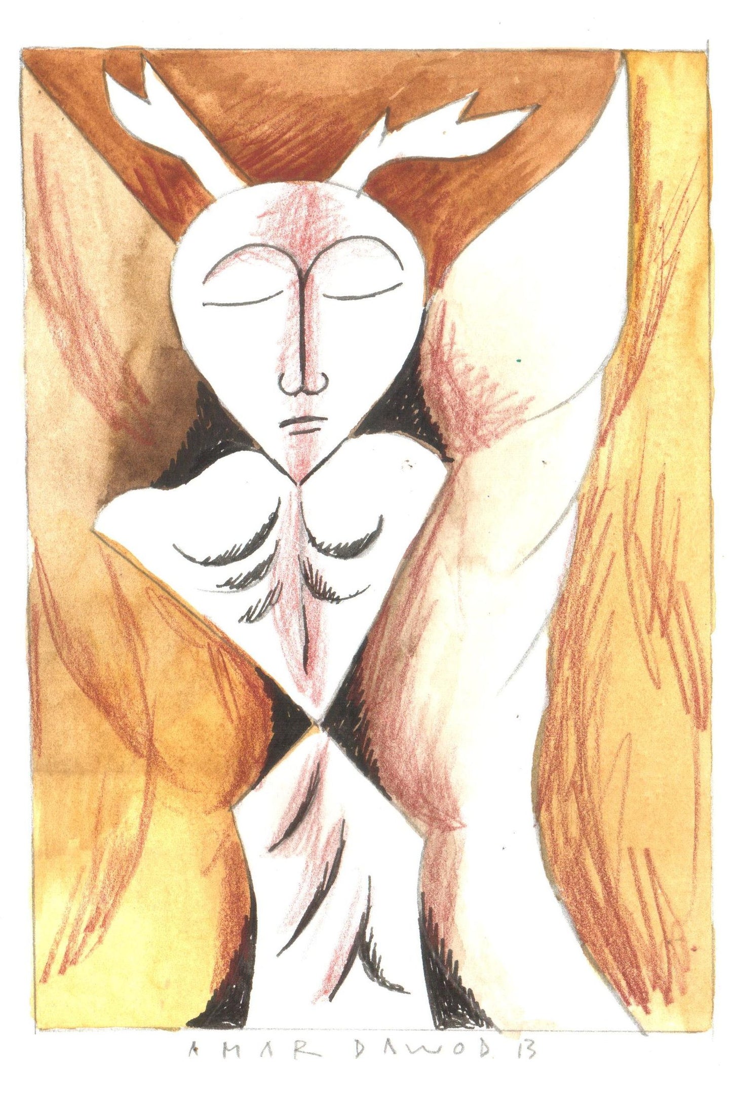 Amar Dawod Iraq/Sweden - Untitled 69 original artwork available at marsoum art collective