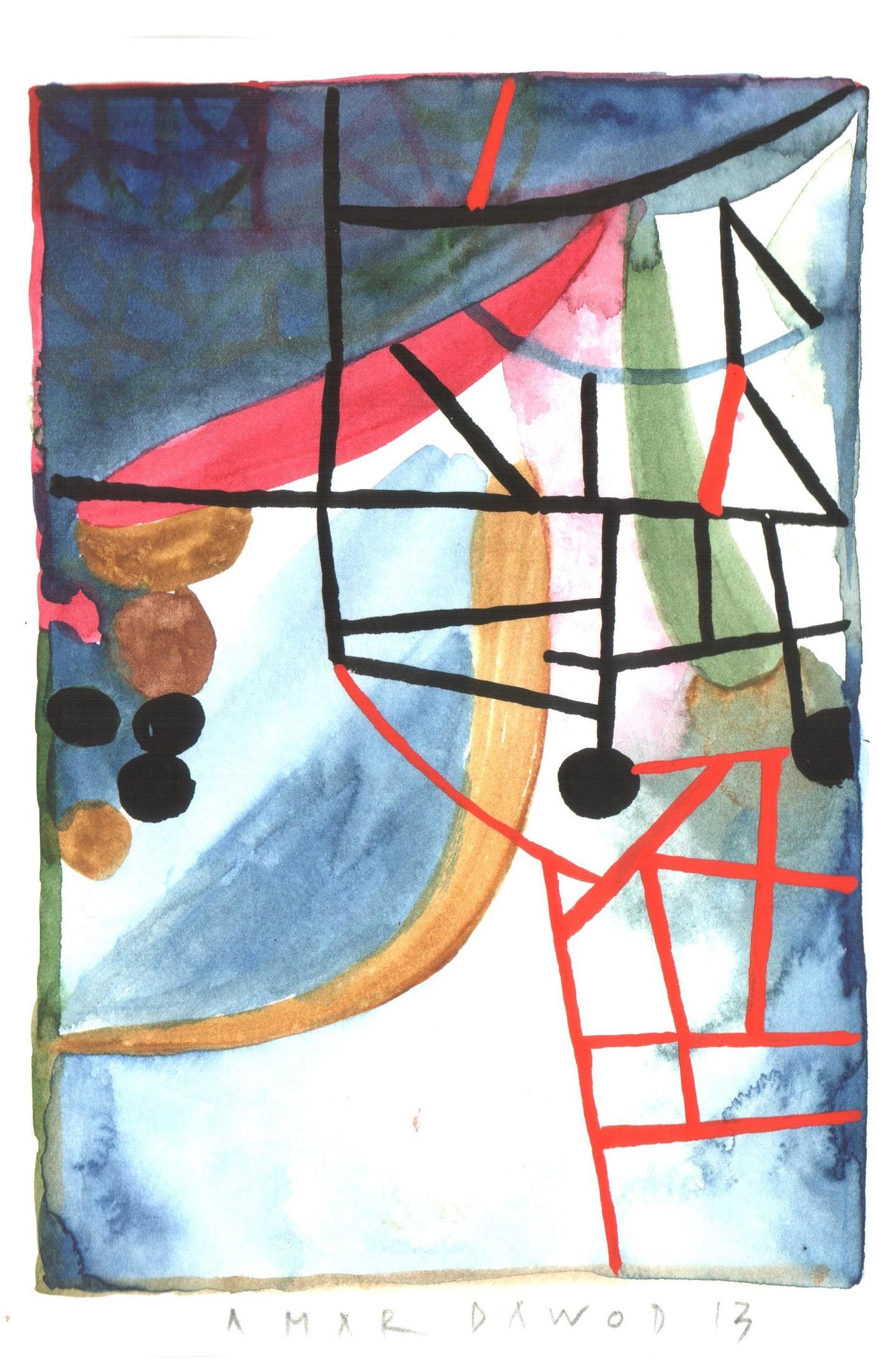 Amar Dawod Iraq/Sweden - Untitled 72 original artwork available at marsoum art collective